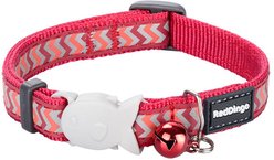Red Dingo Reflective Ziggy Cat Collar, Red