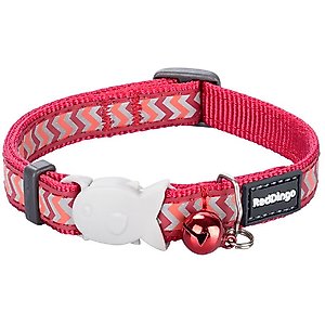 Red Dingo Reflective Ziggy Cat Collar, Red
