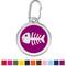 Show in main carousel: Red Dingo Skeleton Fish Stainless Steel Personalized Cat ID Tag, Purple, Small slide 1 of 7