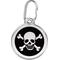 Show in main carousel: Red Dingo Skull & Crossbones Stainless Steel Personalized Dog & Cat ID Tag, Black, Medium slide 1 of 8