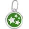 Show in main carousel: Red Dingo Star Stainless Steel Personalized Dog & Cat ID Tag, Green, Small slide 1 of 8