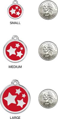 Show full view: Red Dingo Star Stainless Steel Personalized Dog & Cat ID Tag, Pink, Medium slide 6 of 7