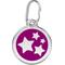Show in main carousel: Red Dingo Star Stainless Steel Personalized Dog & Cat ID Tag, Purple, Small slide 1 of 7