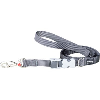 Red Dingo Red Dingo SuperLead Hands Free Adjustable Dog Leash, Grey, Medium, 3.6 to 6-ft