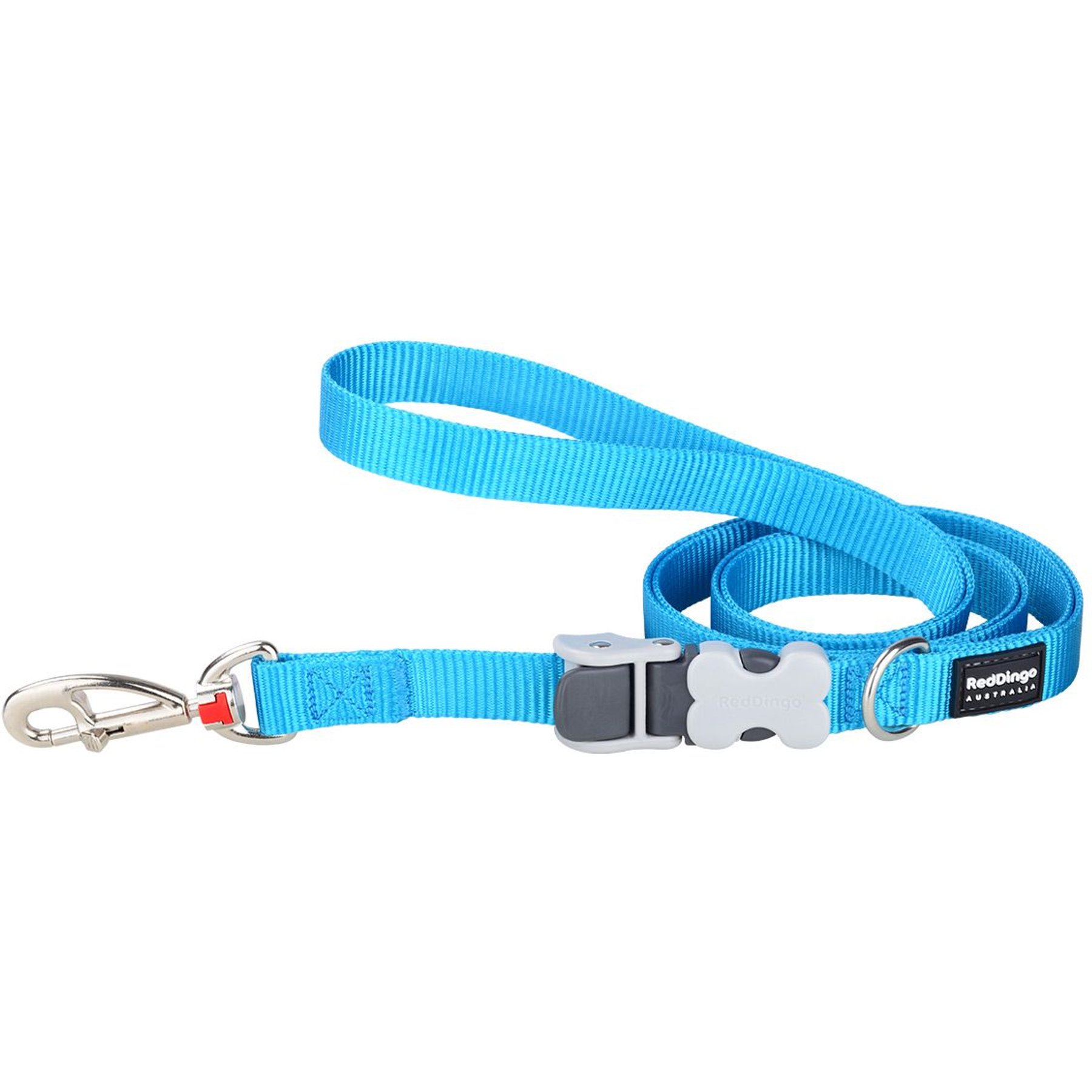 Red Dingo SuperLead Hands Free Adjustable Dog Leash, Turquoise, Small, 3.6 to 6-ft