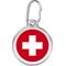 Show in main carousel: Red Dingo Swiss Flag Stainless Steel Personalized Dog & Cat ID Tag, Small slide 1 of 7