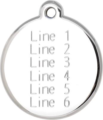 Show full view: Red Dingo Teddy Bear Stainless Steel Personalized Dog & Cat ID Tag, Large slide 3 of 7