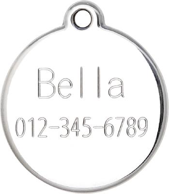 Show full view: Red Dingo Teddy Bear Stainless Steel Personalized Dog & Cat ID Tag, Large slide 4 of 7