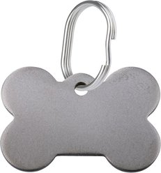 Red Dingo Titanium Bone Personalized Dog ID Tag, Medium