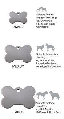 Show full view: Red Dingo Titanium Bone Personalized Dog ID Tag, Medium slide 5 of 7