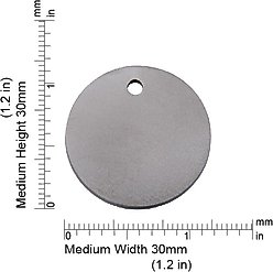 Red Dingo Titanium Circle Personalized Dog & Cat ID Tag, Medium slide 2 of 6