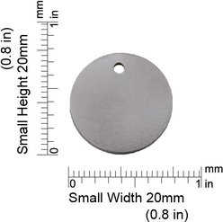 Red Dingo Titanium Circle Personalized Dog & Cat ID Tag, Small slide 2 of 6