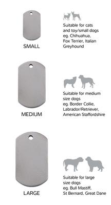 Show full view: Red Dingo Titanium Rectangle Personalized Dog & Cat ID Tag, Large slide 5 of 6