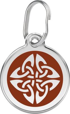 Show full view: Red Dingo Tribal Arrows Stainless Steel Personalized Dog & Cat ID Tag, Brown, Medium slide 1 of 7