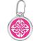 Show in main carousel: Red Dingo Tribal Arrows Stainless Steel Personalized Dog & Cat ID Tag, Hot Pink, Medium slide 1 of 7