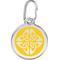 Show in main carousel: Red Dingo Tribal Arrows Stainless Steel Personalized Dog & Cat ID Tag, Yellow, Medium slide 1 of 8