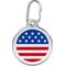 Show in main carousel: Red Dingo USA Flag Stainless Steel Personalized Dog & Cat ID Tag, Medium slide 1 of 7