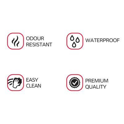 Show full view: Red Dingo Vivid PVC Dog Collar, Orange, Large: 16 to 20-in neck, 1-in wide slide 4 of 8