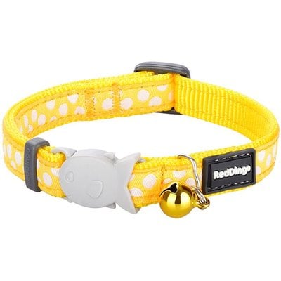 Red Dingo Red Dingo White Spots On Cat Collar, Yellow
