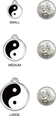 Show full view: Red Dingo Yin & Yang Stainless Steel Personalized Dog & Cat ID Tag, Small slide 7 of 8
