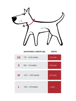 Show full view: Red Dingo Ziggy Nylon Reflective Dog Collar, Zig Zag Black, Medium: 12.5 to 18.5-in neck, 4/5-in wide slide 6 of 9