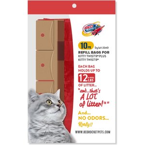 Red Rocket Kitty Twist'R Plus Cat Litter Diposal Refill Bags, 10 count