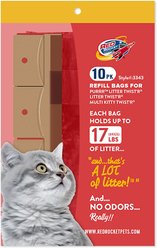 Red Rocket Multi Kitty Twist'R Cat Litter Diposal Refill Bags, 10 count