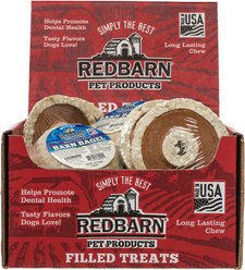 Redbarn Barn Bagels Peanut Butter Flavor Dog Treats, 30 count