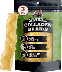 Redbarn Collagen Braid Dog Chew, Small, 3 count