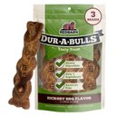 Redbarn Dur-A-Bulls Braids Hickory Flavor Dog Chew Treats, Large, 3 count