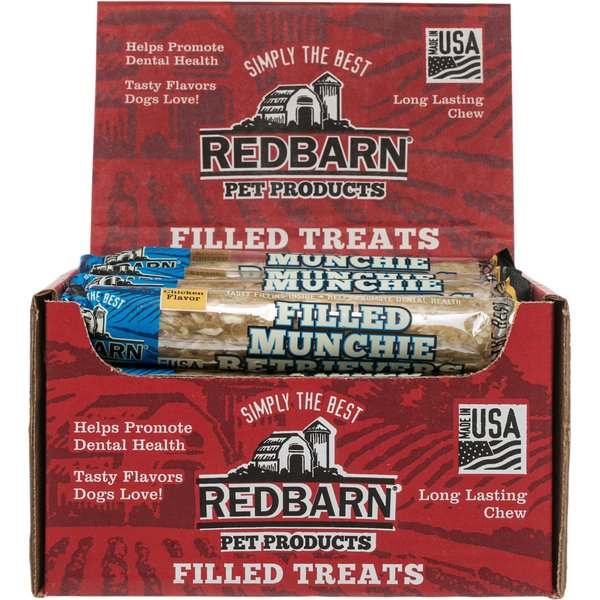 Redbarn Filled Munchie Retrievers Peanut Butter Flavor Dog Treats