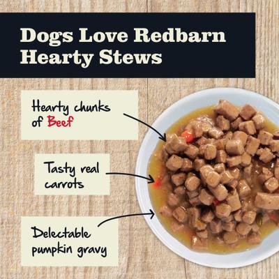 Show full view: Redbarn Grain-Free Beef & Vegetable Stew Wet Dog Food, 12-oz can, case of 12 slide 4 of 11