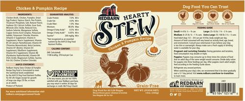 Show full view: Redbarn Grain-Free Chicken & Pumpkin Stew Wet Dog Food, 12-oz can, case of 12 slide 9 of 11
