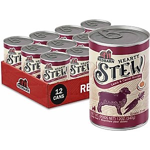 Redbarn Grain-Free Lamb & Vegetable Stew Wet Dog Food, 12-oz can, case of 12