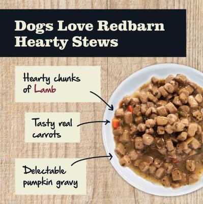 Show full view: Redbarn Grain-Free Lamb & Vegetable Stew Wet Dog Food, 12-oz can, case of 12 slide 4 of 11