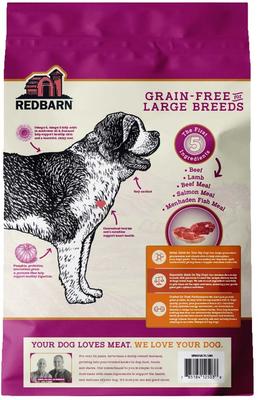 Show full view: Redbarn Grain-Free Large Breed Recipe Dry Dog Food, 15-lb bag slide 3 of 12
