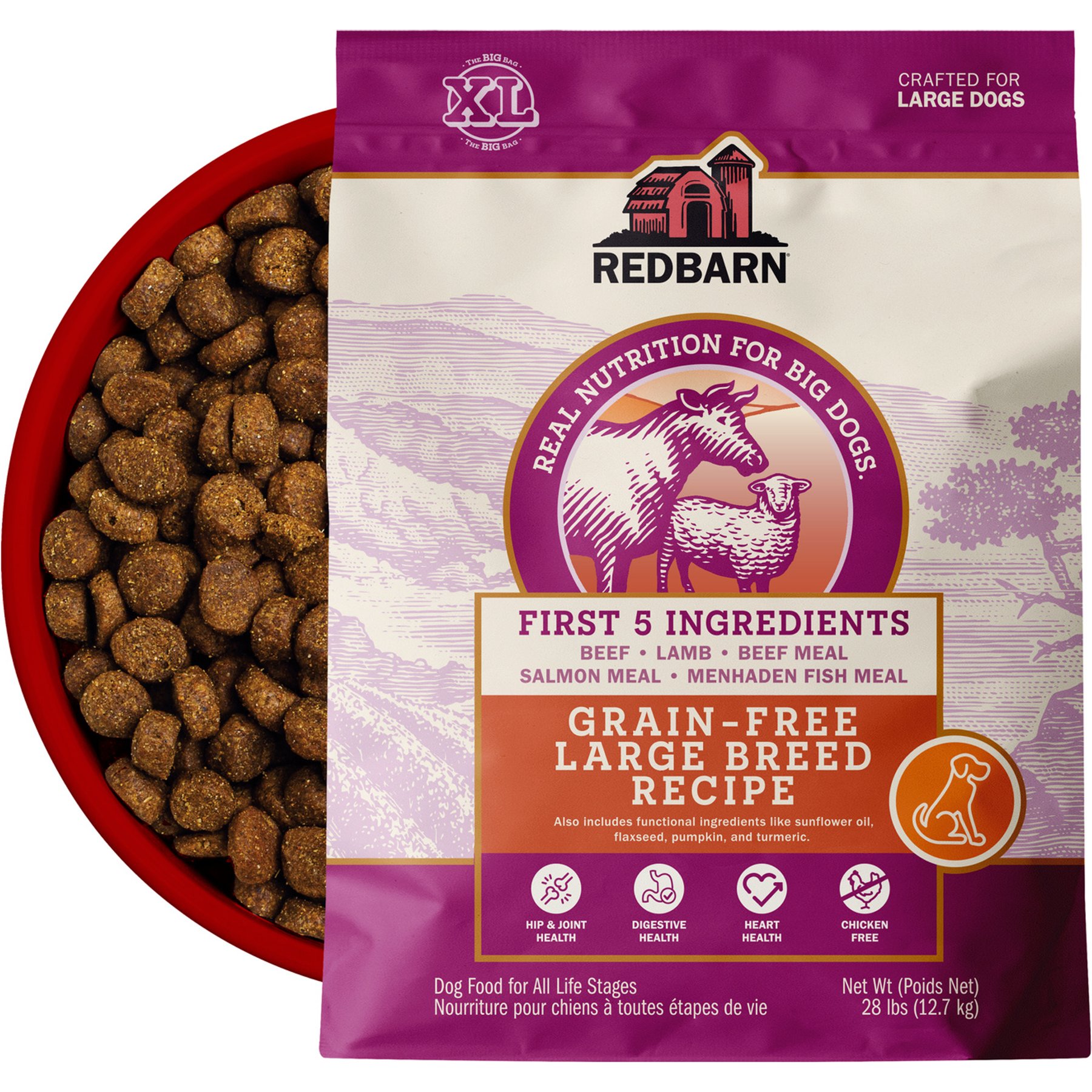 Redbarn Grain-Free Large Breed Recipe Dry Dog Food, 28-lb bag