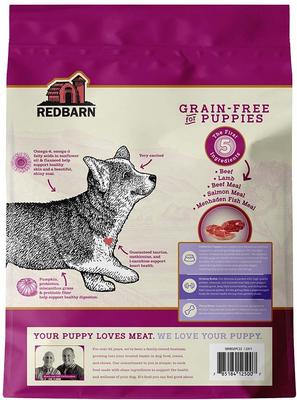 Show full view: Redbarn Grain-Free Puppy Recipe Dry Dog Food, 22-lb bag slide 3 of 12