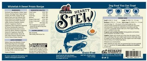 Show full view: Redbarn Grain-Free Whitefish & Sweet Potato Stew Wet Dog Food, 12-oz can, case of 12 slide 9 of 11