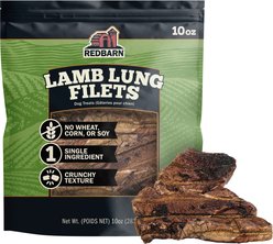 Redbarn Lamb Lung Filets Dog Chew, 10-oz bag