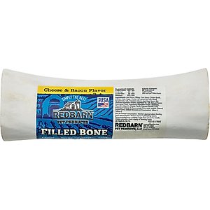 Redbarn Large Cheese n' Bacon Filled Bones Dog Treats, 6-in chew, 1 count
