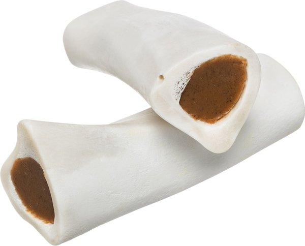 Redbarn Peanut Butter & Jelly Filled Rawhide Bones Dog Treats