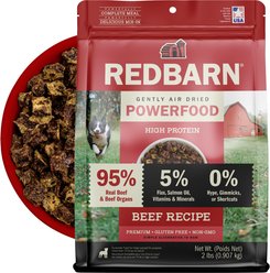 Redbarn Powerfood Beef High Protein Grain-Free Gently Air Dried Dog Food, 32-oz bag slide 1 of 9