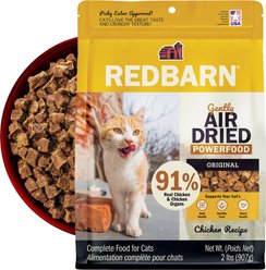 Redbarn Powerfood Chicken High Protein Grain-Free Gently Air Dried Cat Food, 32-oz bag