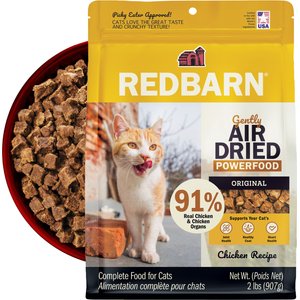 Redbarn Powerfood Chicken High Protein Grain-Free Gently Air Dried Cat Food, 32-oz bag