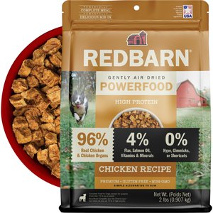 Redbarn Powerfood Chicken High Protein Grain-Free Gently Air Dried Dog Food, 32-oz bag
