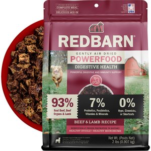 Redbarn Powerfood Digestive Health Beef & Lamb Gently Air Dried Dog Food, 32-oz bag