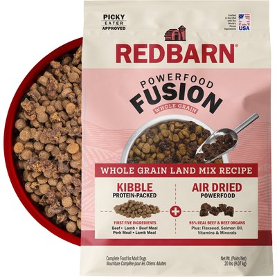 Redbarn Redbarn Powerfood Fusion Air Dried Whole Grain Land Beef & Lamb Recipe Kibble Blend Dry Dog Food, 20-lb bag
