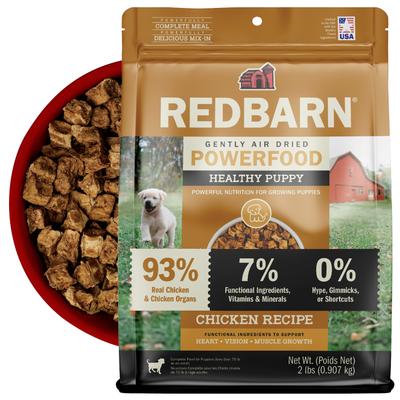 Show full view: Redbarn Powerfood Healthy Puppy Chicken, Grain-Free Gently Air Dried Dog Food, 32-oz bag slide 1 of 12