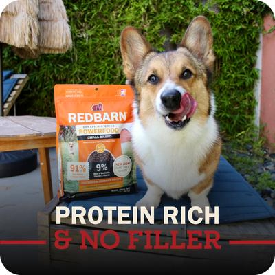 Show full view: Redbarn Powerfood Small Breed Recipe Chicken & Blueberry Grain-Free Air Dried Dog Food, 32-oz bag slide 8 of 12